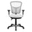 Flash Furniture Mid-Back White Mesh Chair with Triple Paddle Control