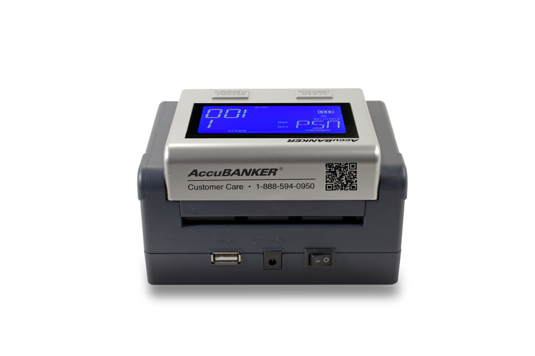 Accubanker D585 Multi-Scanix Counterfeit Bill Detector (Detects USD, EUR, GBP)