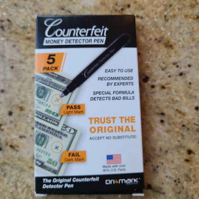 Counterfeit Detector Pen (1 and 5 Packs)