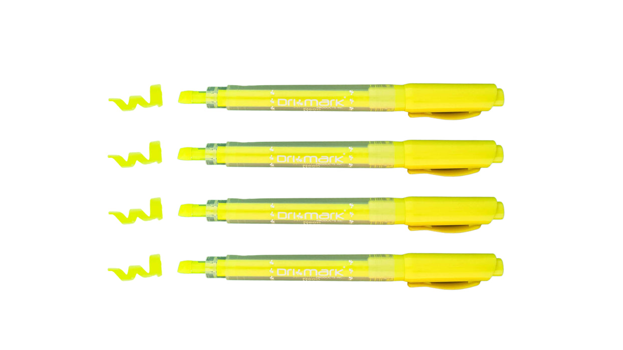 Dri Mark Original Fluorescent Yellow Highlighter- 12 Pack