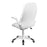 Flash Furniture White Leather Executive Office Chair with Flip Up Arms