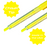 Dri Mark Original Fluorescent Yellow Highlighter- 12 Pack